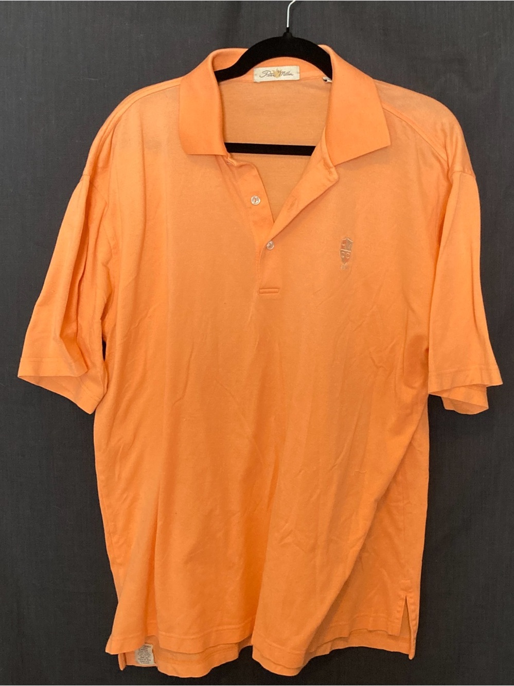 Peter Millar 100% Cotton Orange Polo Shirt - Classic Short Sleeve HMCC 1926